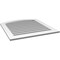 Ekena Millwork Arch Top Surface Mount PVC Gable Vent: Non-Functional, w/ 3-1/2"W x 1"P Standard Frame, 34"W x 34"H GVPAR34X3401SN - alternate 2